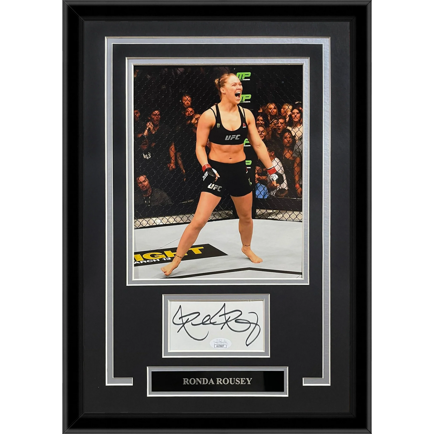 Ronda Rousey Autographed UFC 8x10 Photo "Signature Series" Frame - JSA