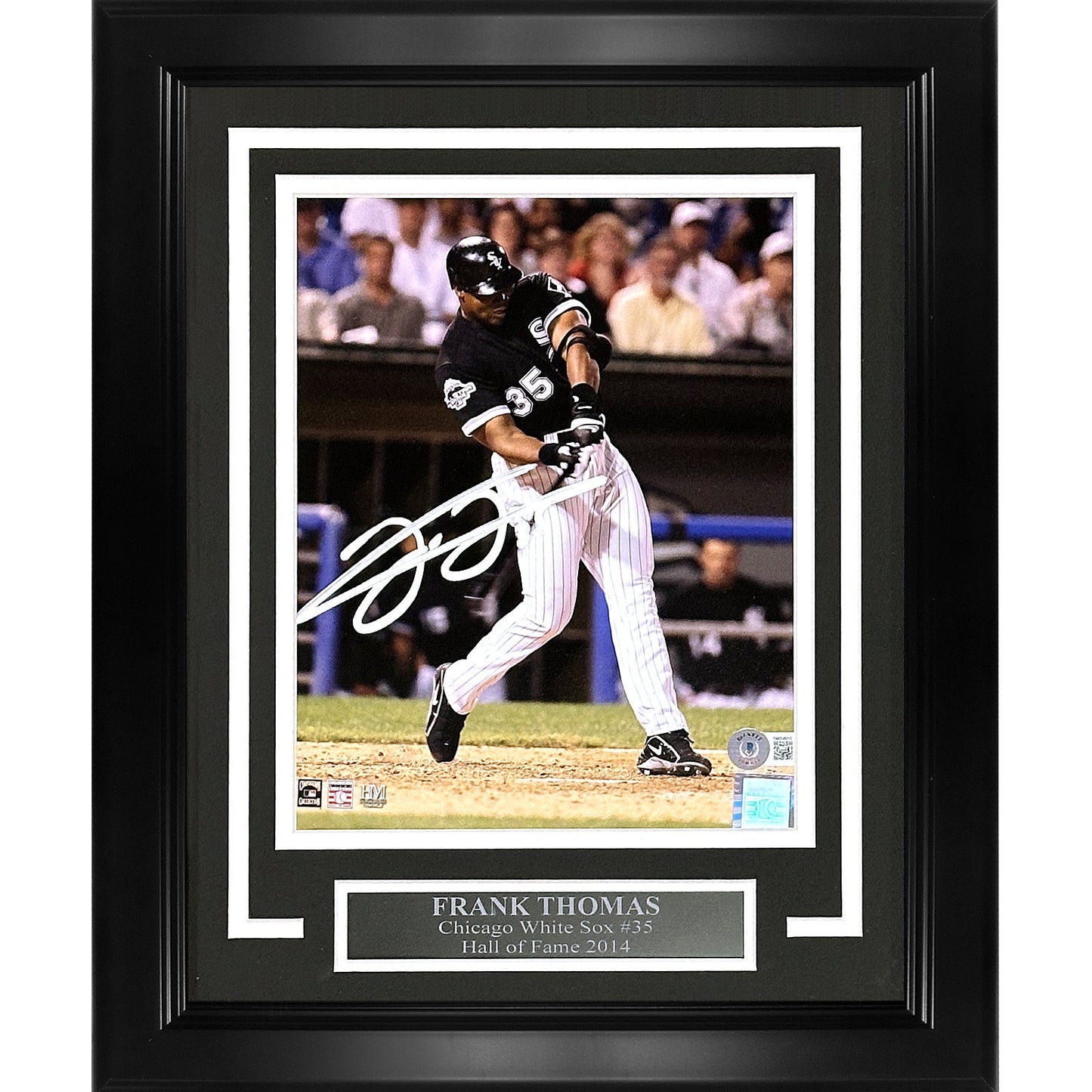 Frank Thomas Autographed Chicago White Sox Deluxe Framed 8x10 Photo - Beckett
