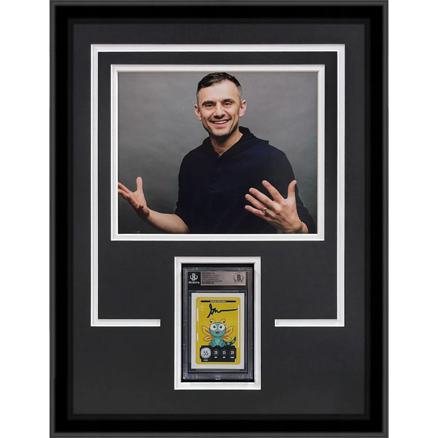 Gary Vaynerchuk Autographed Vee Friends Trading Card Deluxe Framed with 8x10 Photo - Beckett
