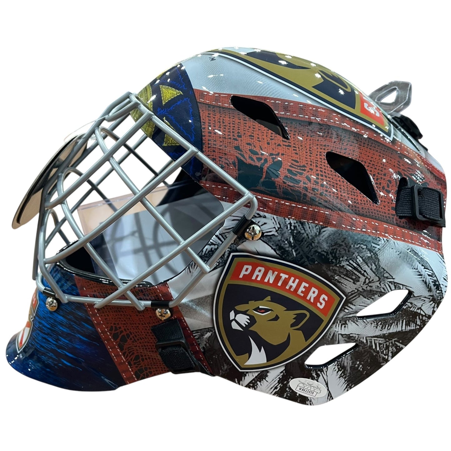 Sergei Bobrovsky Autographed Florida Panthers Full-Size Goalie Mask w/ "24 SC Champs" - Beckett