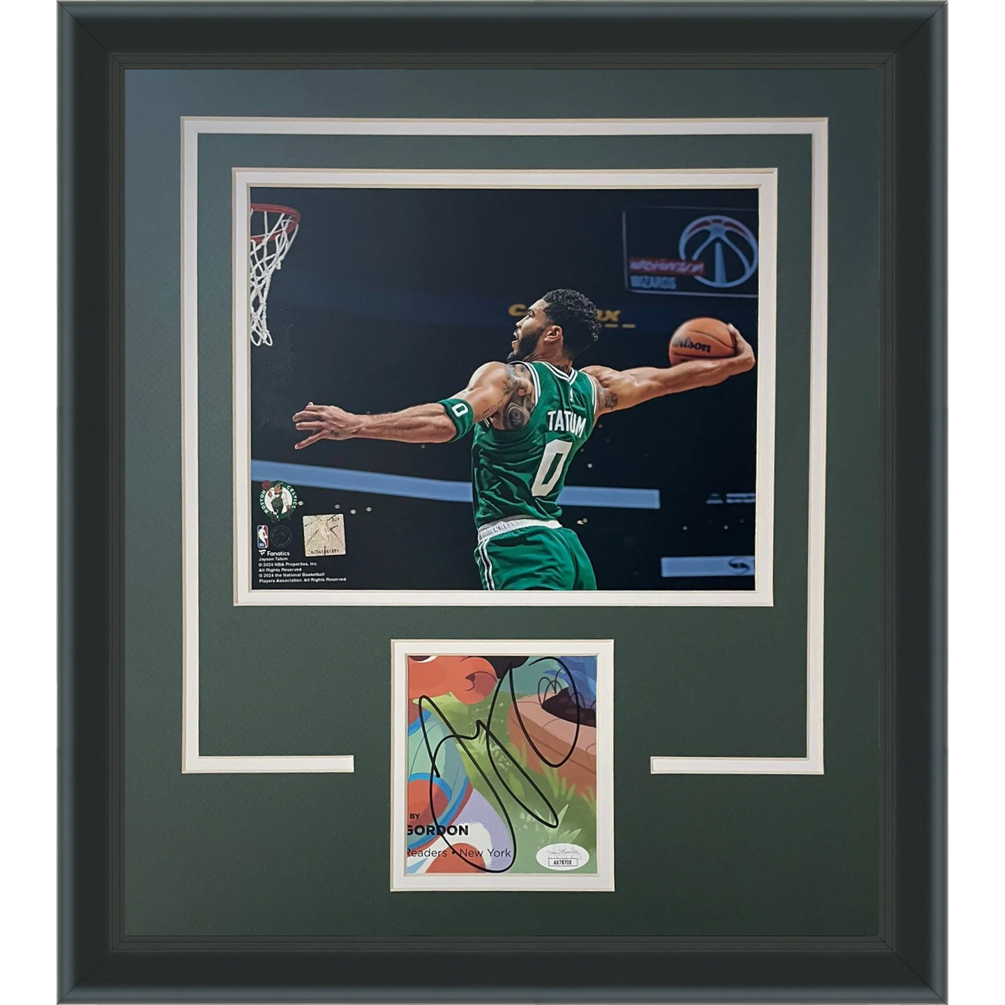 Jayson Tatum Autographed Boston Celtics Signature Series Frame - JSA