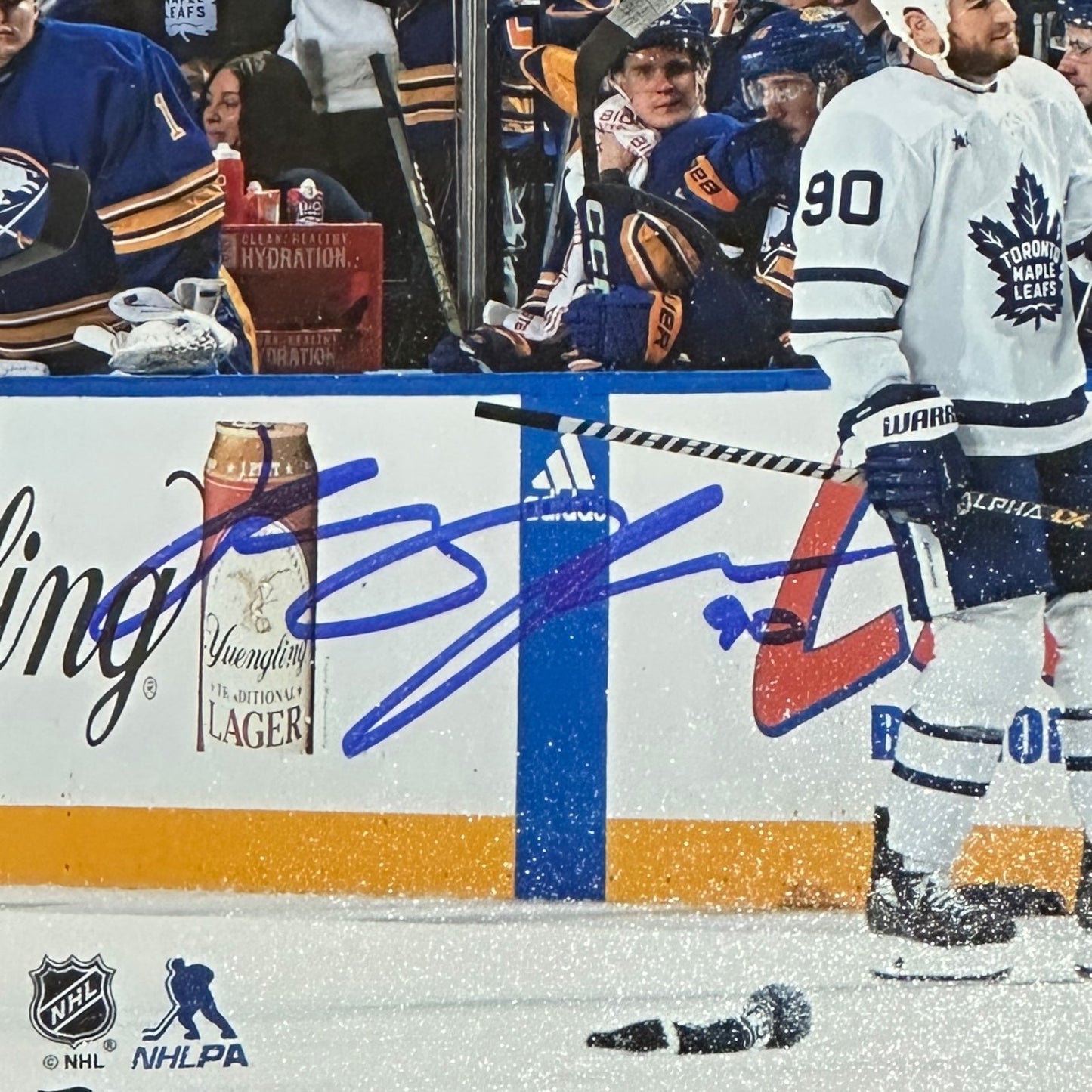 Ryan O'Reilly Autographed Toronto Maple Leafs (Hat Trick) Deluxe Framed 8x10 Photo - JSA