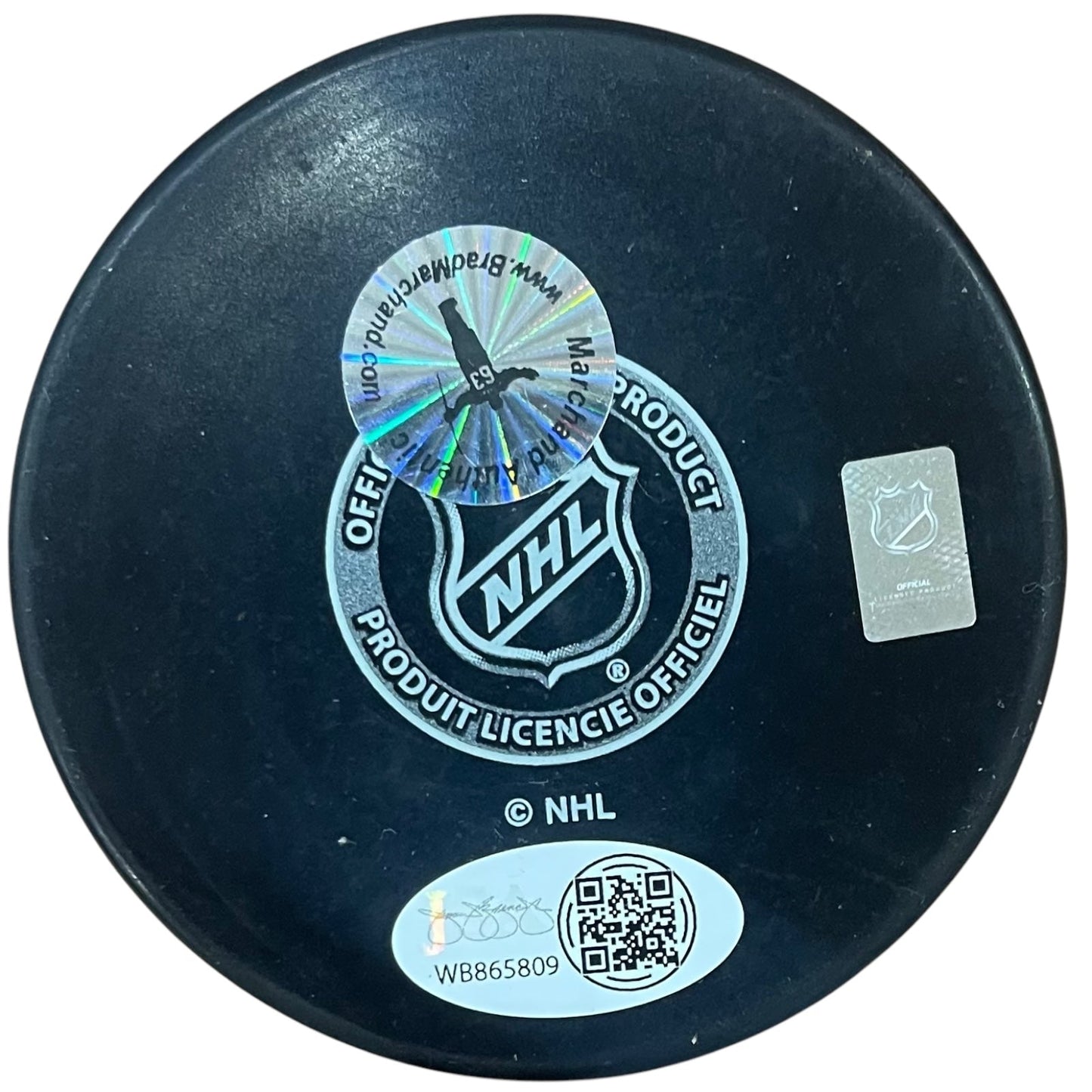 Brad Marchand Autographed Boston Bruins Hockey Puck - JSA