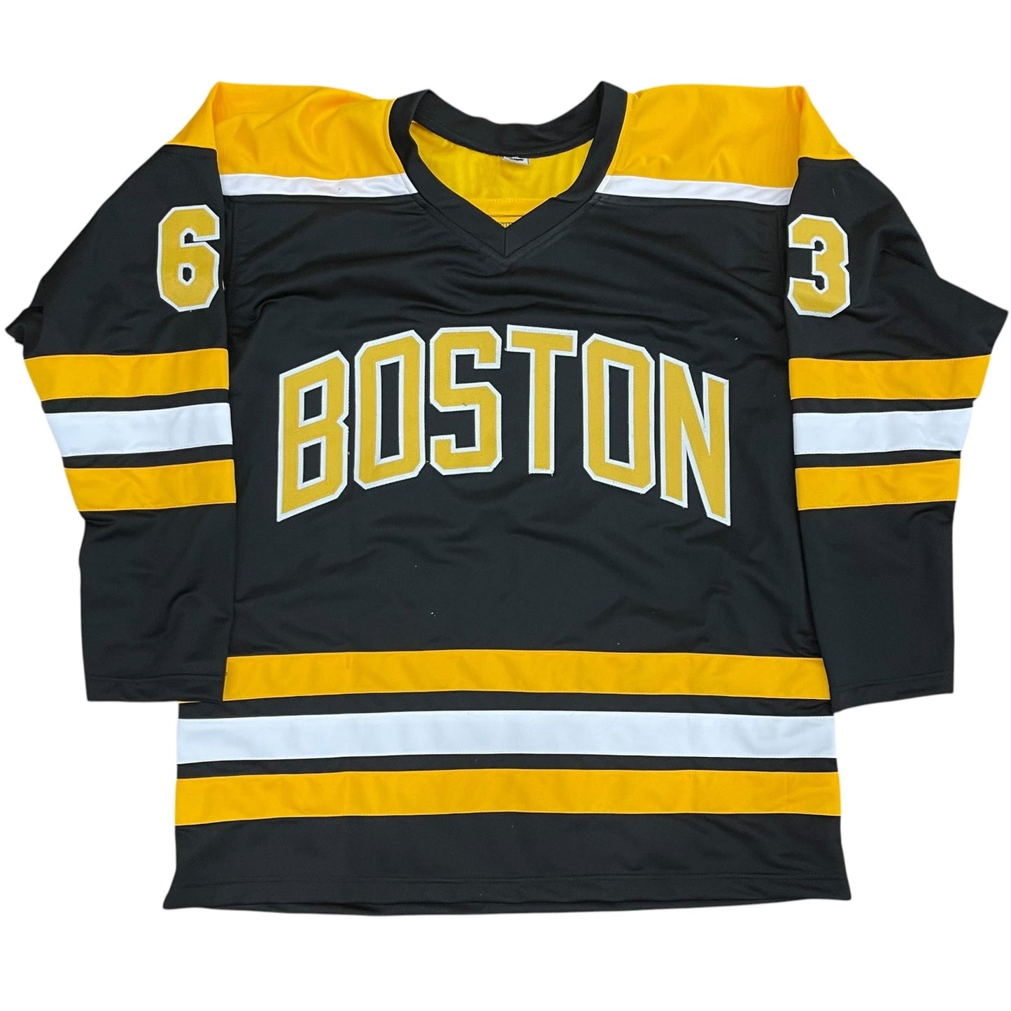 Brad Marchand Autographed Boston (Black #63) Custom Jersey - JSA
