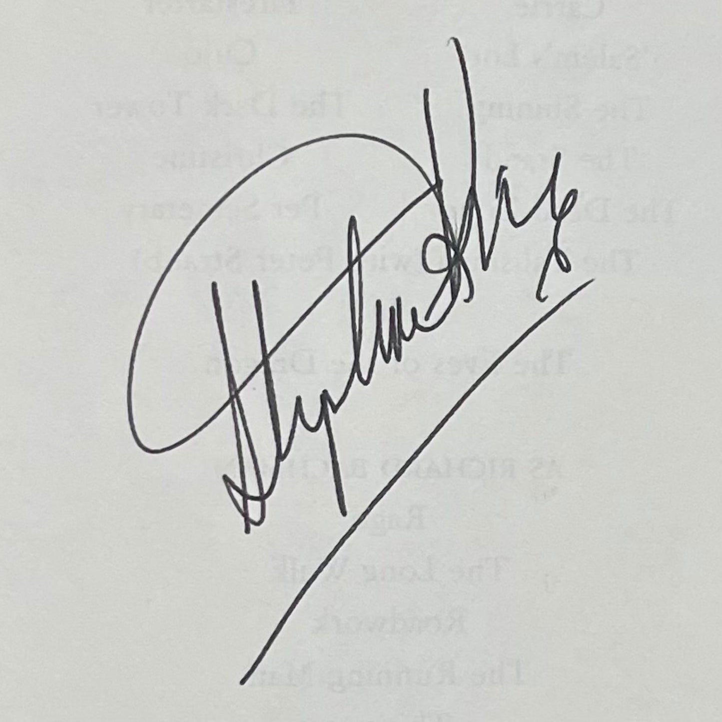 Stephen King Autographed Book Misery - JSA LOA