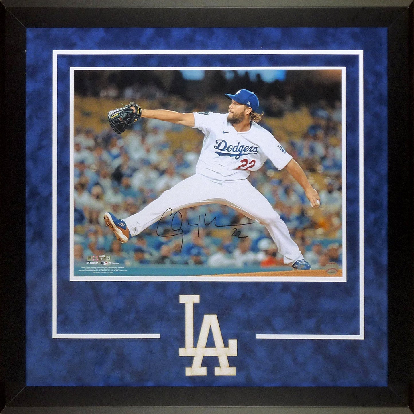Clayton Kershaw Autographed Los Angeles Dodgers Deluxe Framed 16x20 Photo - Fanatics