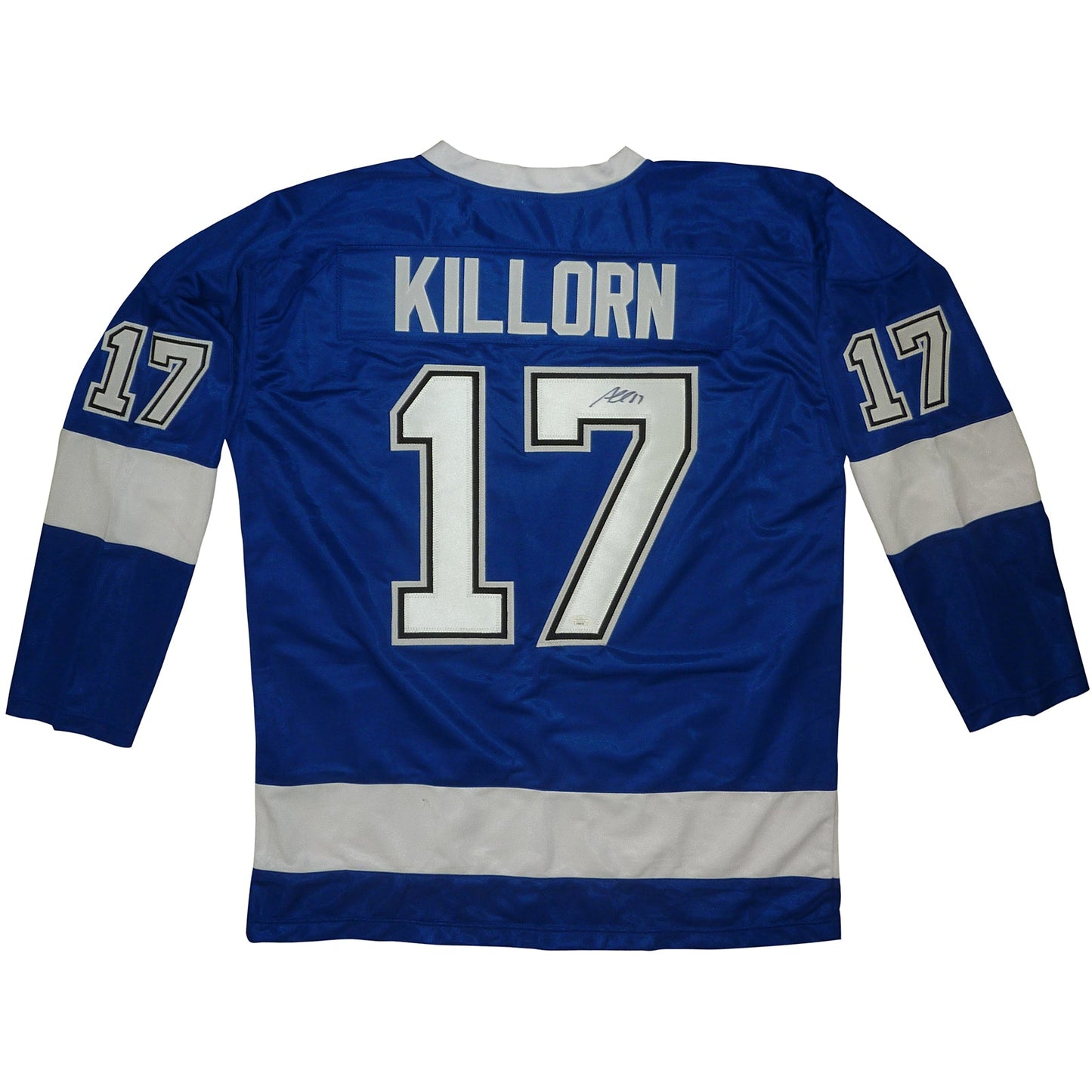 Alex Killorn Autographed Tampa Bay (Blue #17) Custom Jersey - JSA