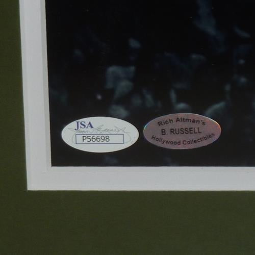 Bill Russell Autographed Boston Celtics 8x20 Deluxe Framed Photo - Russell Holo, JSA