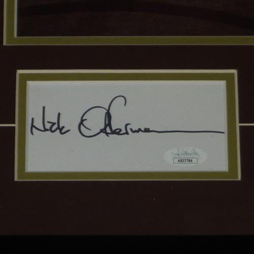 Nick Offerman And Amy Poehler Autographed Parks and Recreation Deluxe Framed Piece