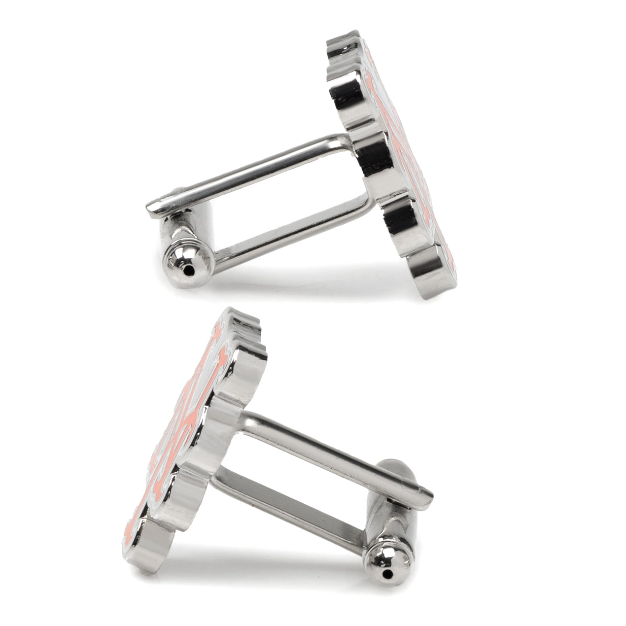 MLB New York Mets Silver Cufflinks