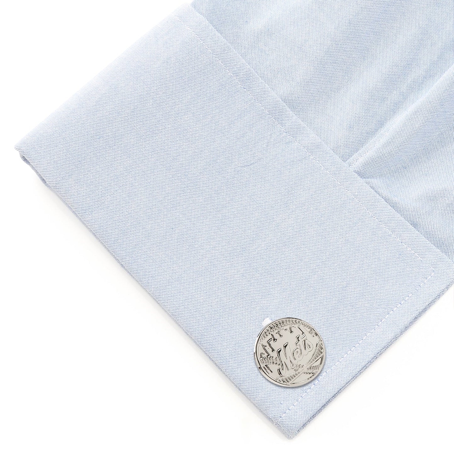 MLB New York Mets Silver Edition Cufflinks
