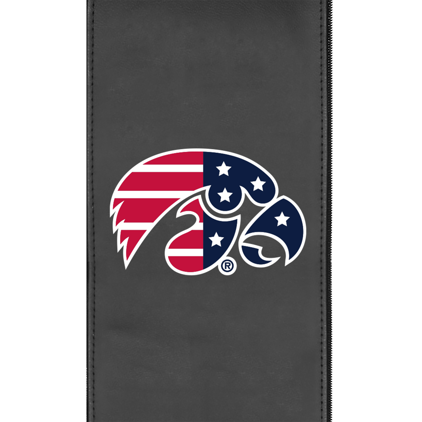 Relax Home Theater Recliner with Iowa Hawkeyes Patriotic Primary Logo