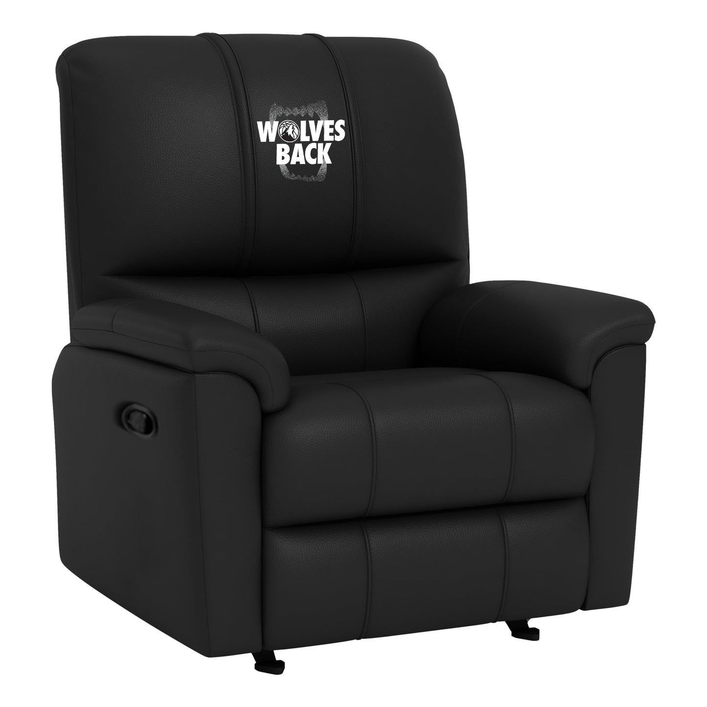 Rocker Recliner with Minnesota Timberwolves Wolves Back Playoffs Logo