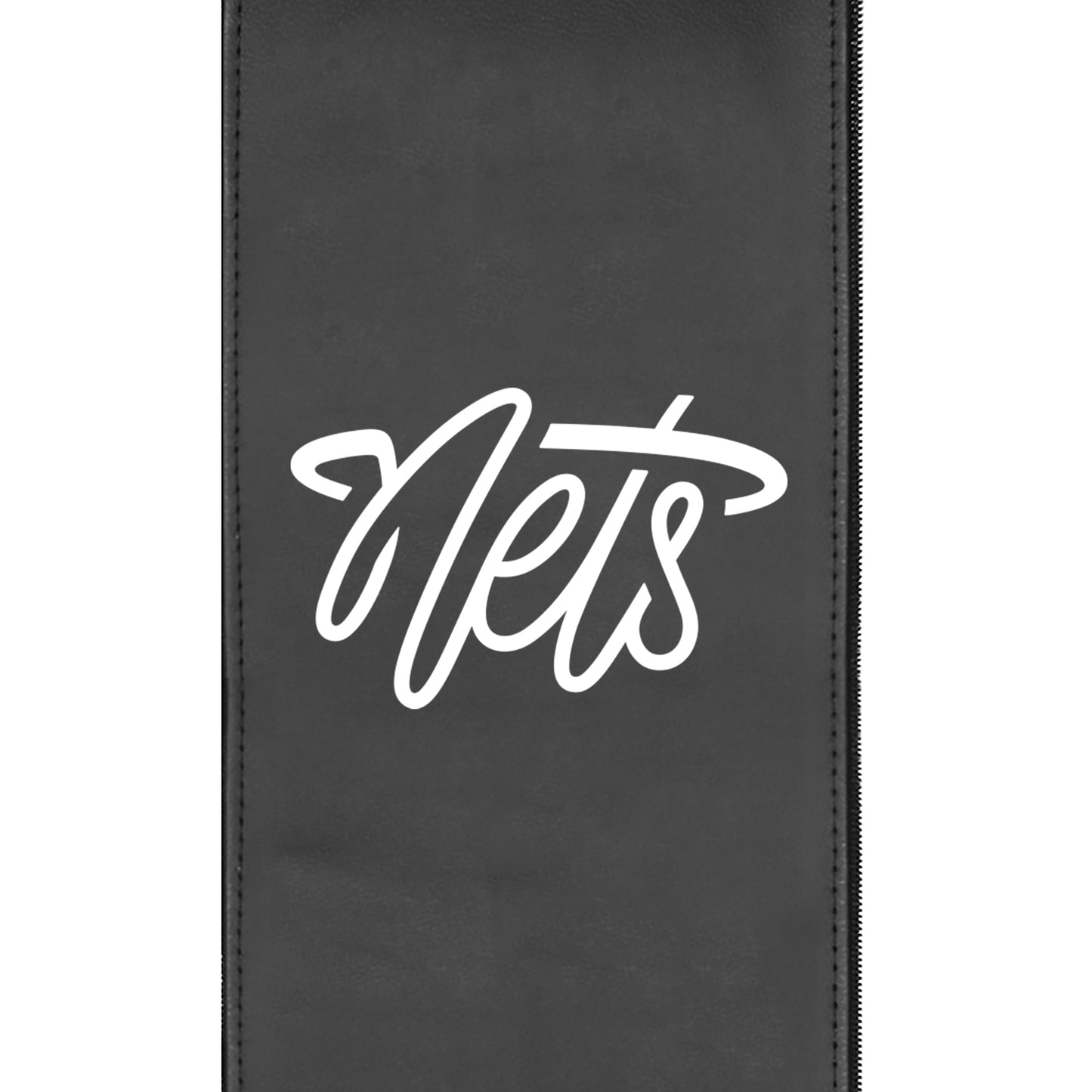 Silver Club Chair with Brooklyn Nets Secondary