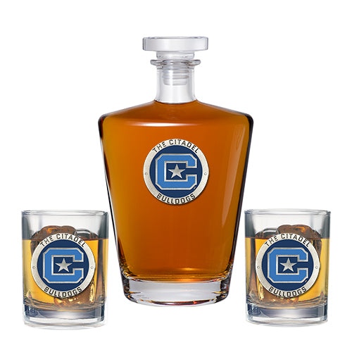 The Citadel Royal Decanter with 2 Glasses