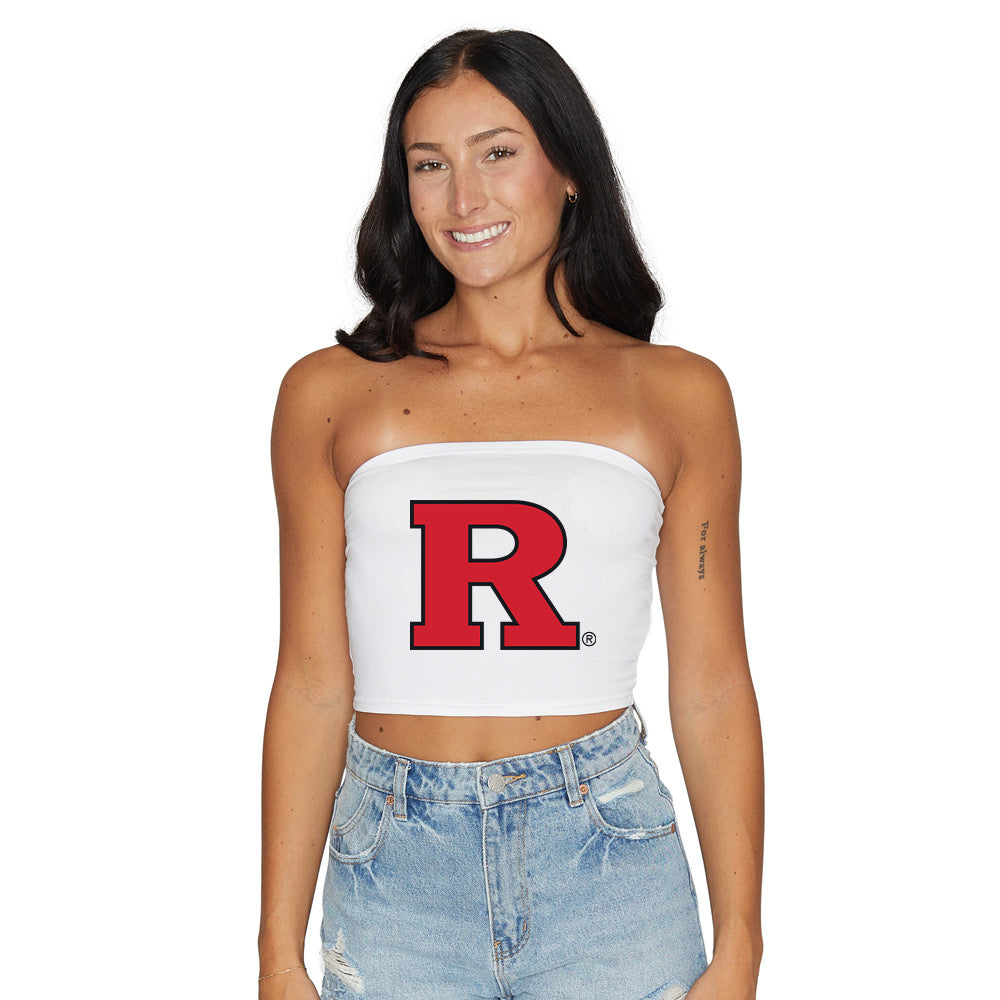 Rutgers White Tube Top