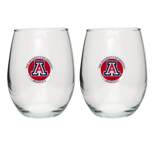 University of Arizona Stemless Goblet (Set of 2)