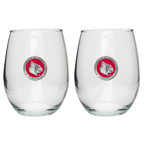 University of Louisville Stemless Goblets (Set Of 2)