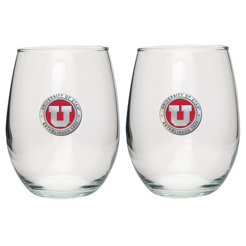 University of Utah Stemless Goblets (Set Of 2)