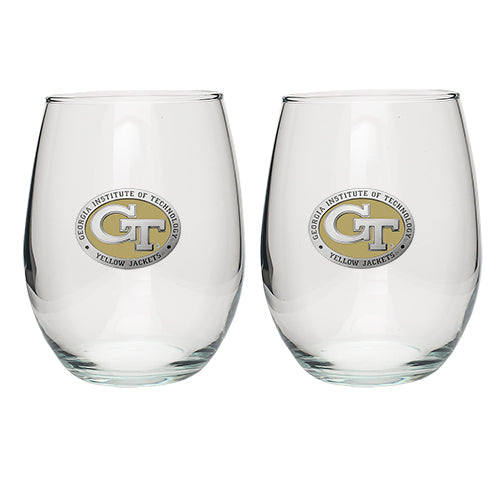 Georgia Tech GT Logo Goblets (Set Of 2)
