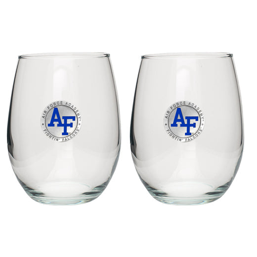 US Air Force Academy Stemless Goblet (Set of 2)