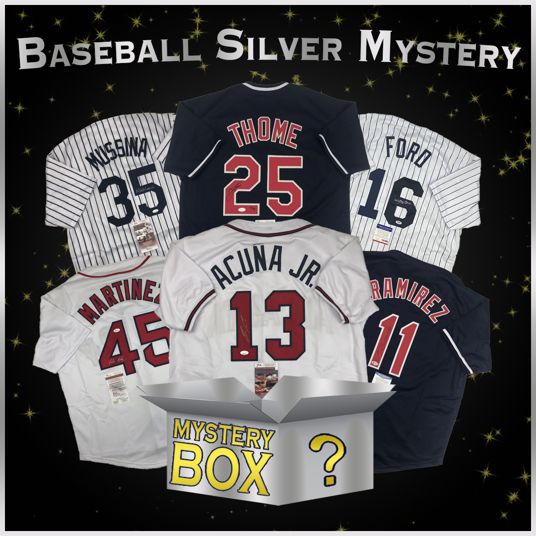 Autographed/Signed Baseball SILVER Series 1 Jersey Mystery Box with PSA JSA or Beckett COA