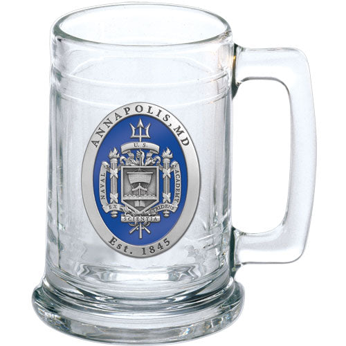 United States Naval Academy Crest Stein