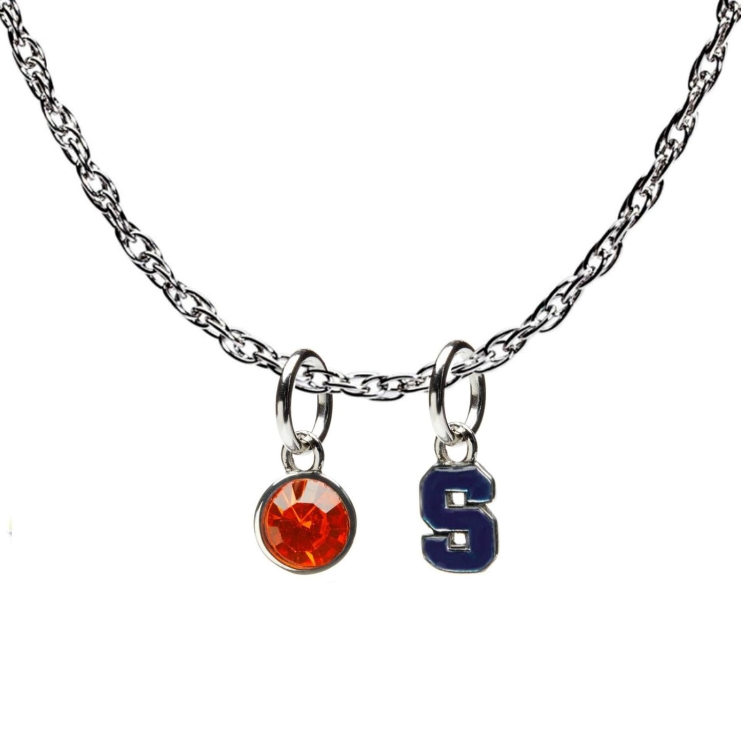 Syracuse Charm Pendant - Blue Block S