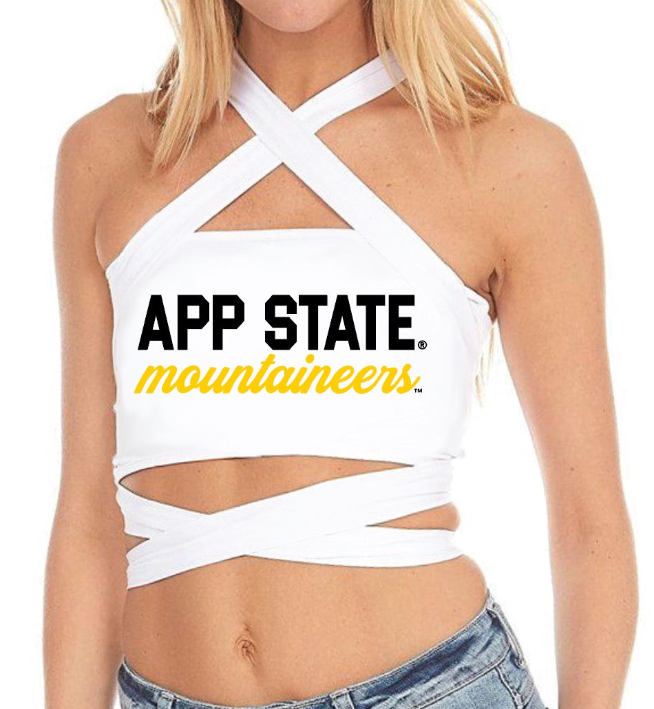 App State White Multi Way Bandeau Top