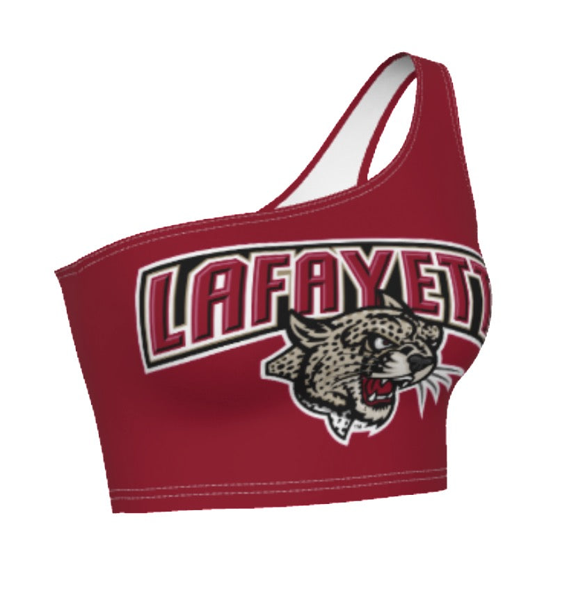 Lafayette College Maroon One Shoulder Top