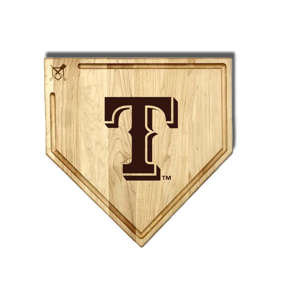 Texas Rangers Home Plate Cutting Boards | Multiple Sizes | Multiple Designs