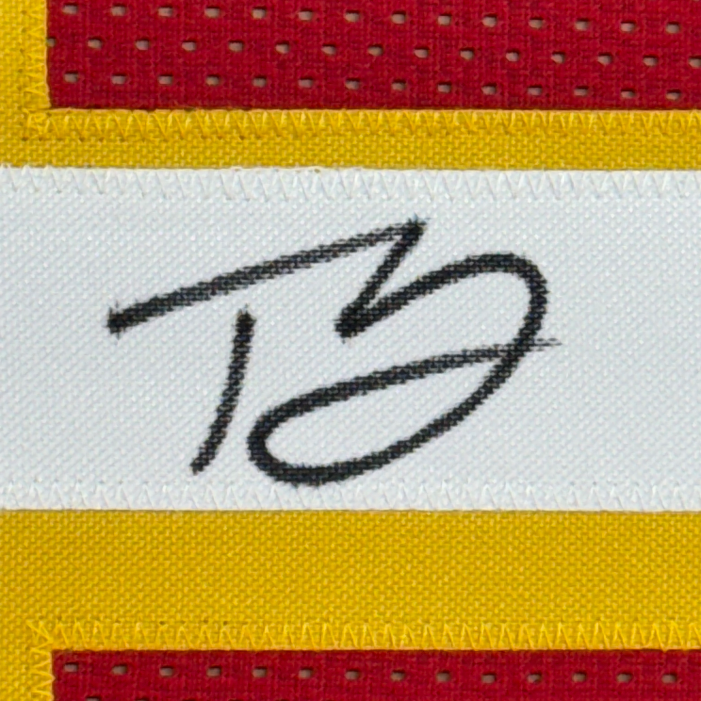 Framed Autographed/Signed Trae Young 35x39 Atlanta Red Basketball Jersey JSA COA