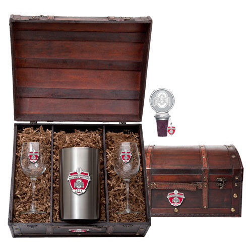 2014 Ohio State Football Championship Wine Chest Set