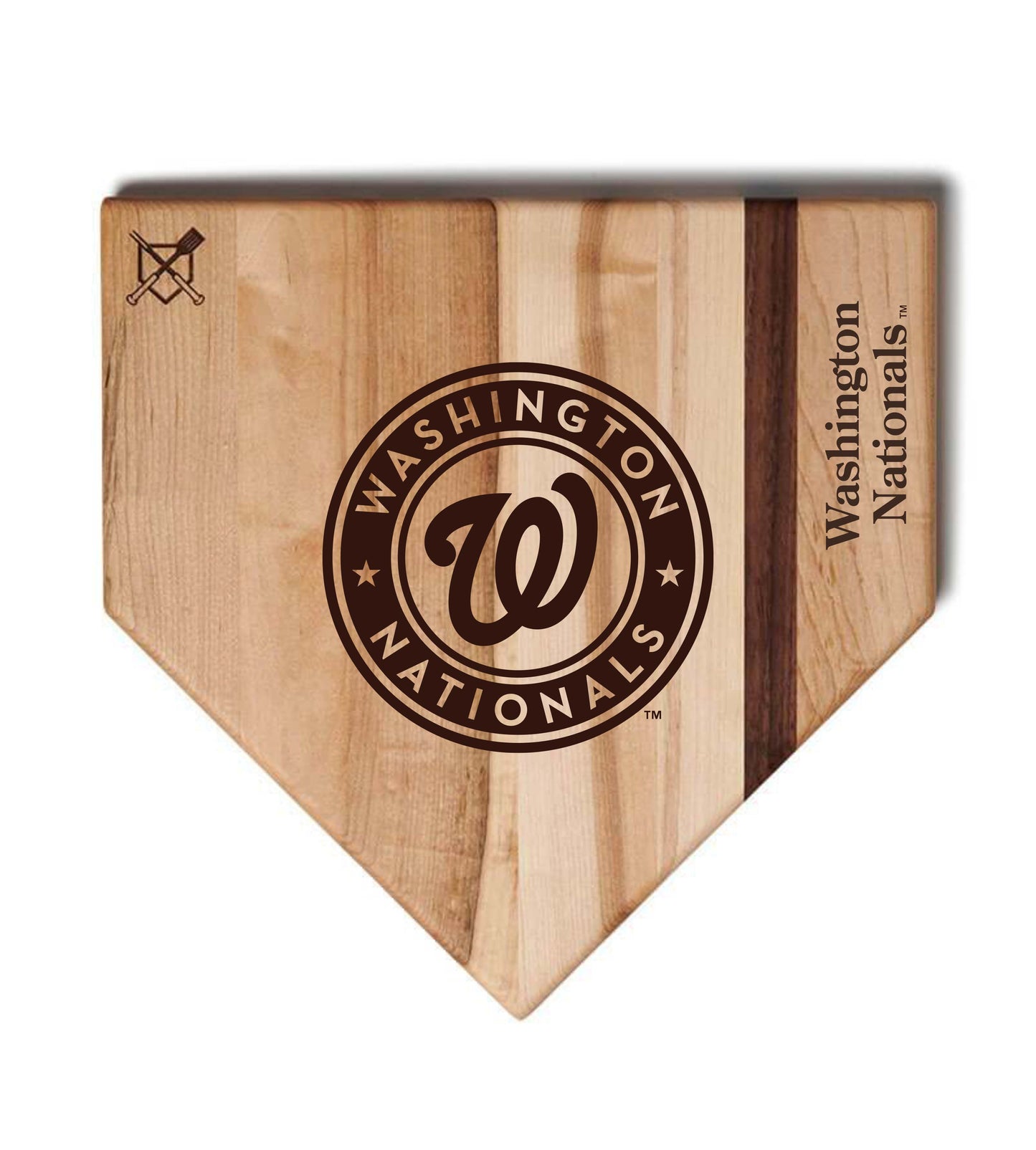 Washington Nationals Home Plate Cutting Boards | Multiple Sizes | Multiple Designs
