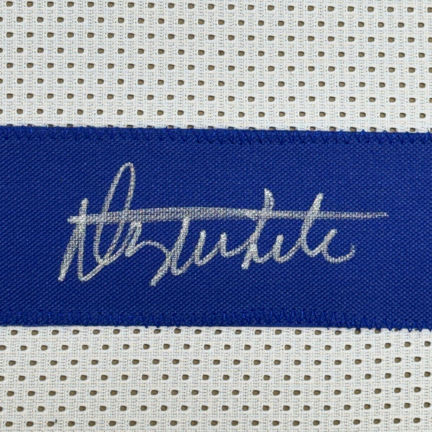 Framed Autographed/Signed Danny White 35x39 Dallas White Football Jersey JSA COA