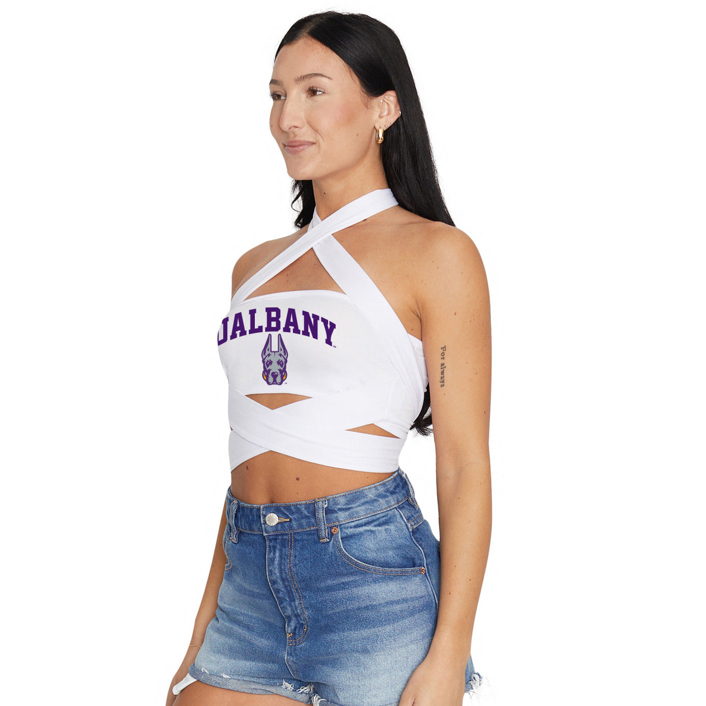 University at Albany Multi Way Bandeau Top