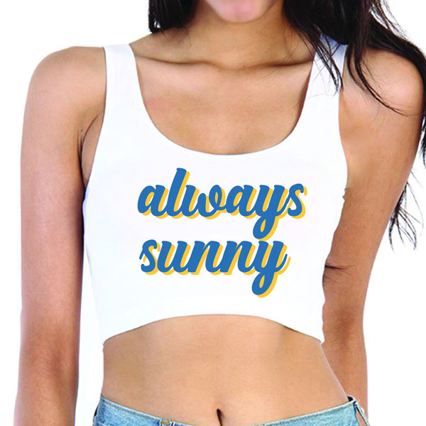 Always Sunny Crop Tank Top