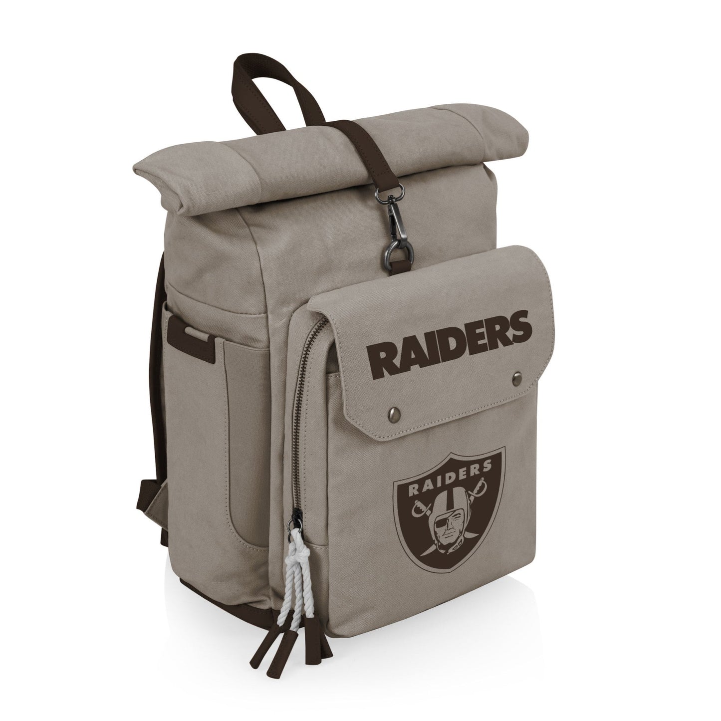 Las Vegas Raiders - Carmel Roll Top Picnic Backpack Cooler