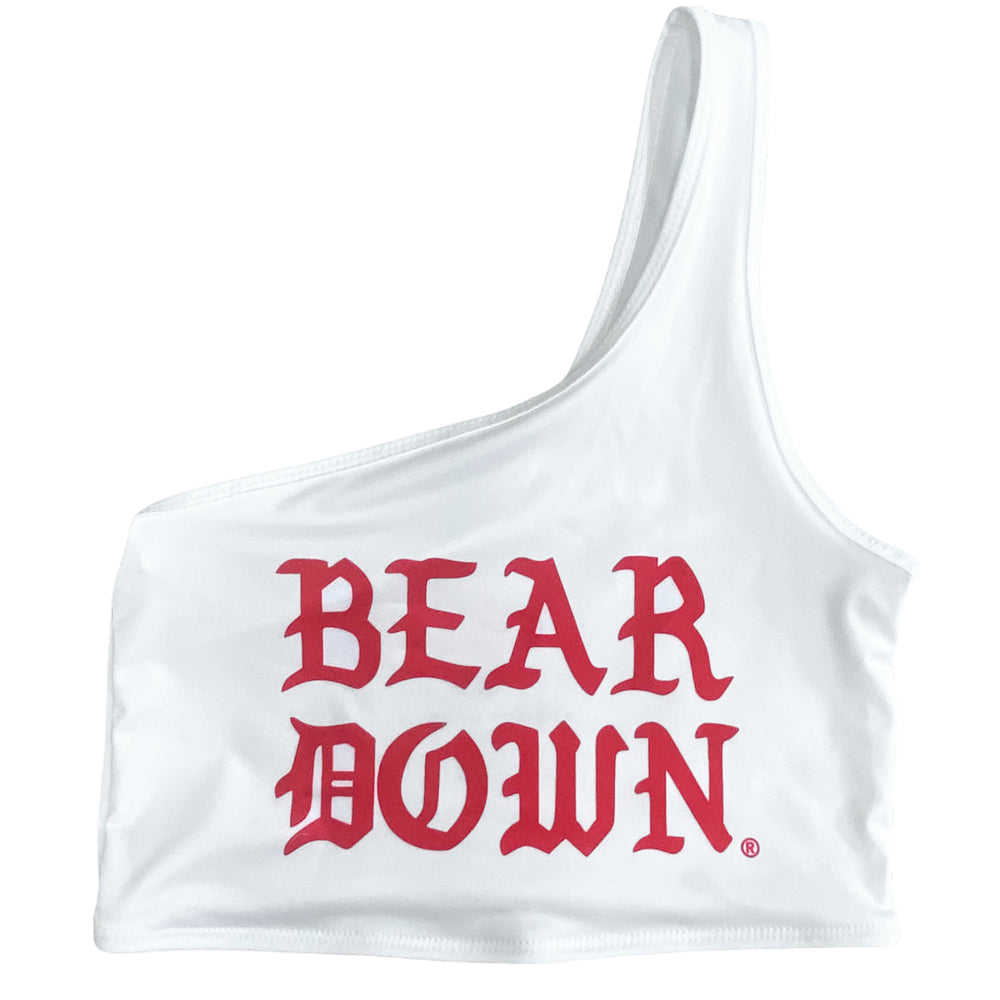 University of Arizona Bear Down One Shoulder Top