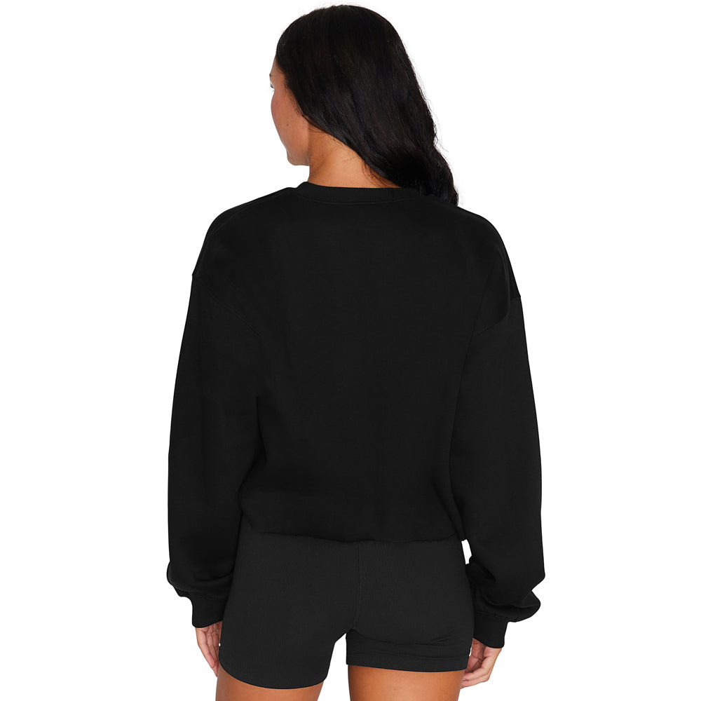 Shamrock Lips Black Crewneck