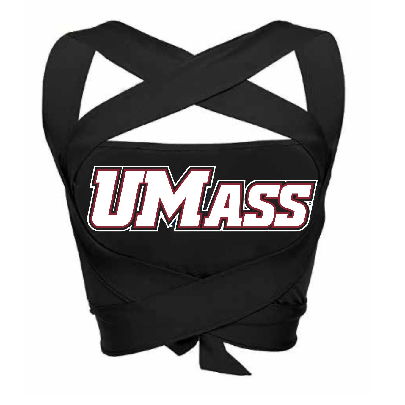 UMass Black Multi Way Bandeau Top