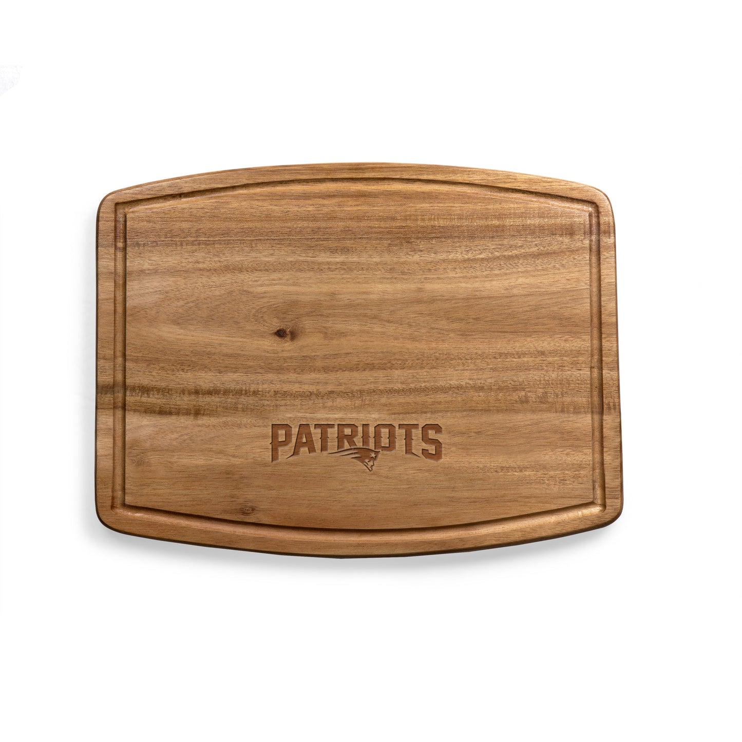 New England Patriots - Ovale Acacia Cutting Board