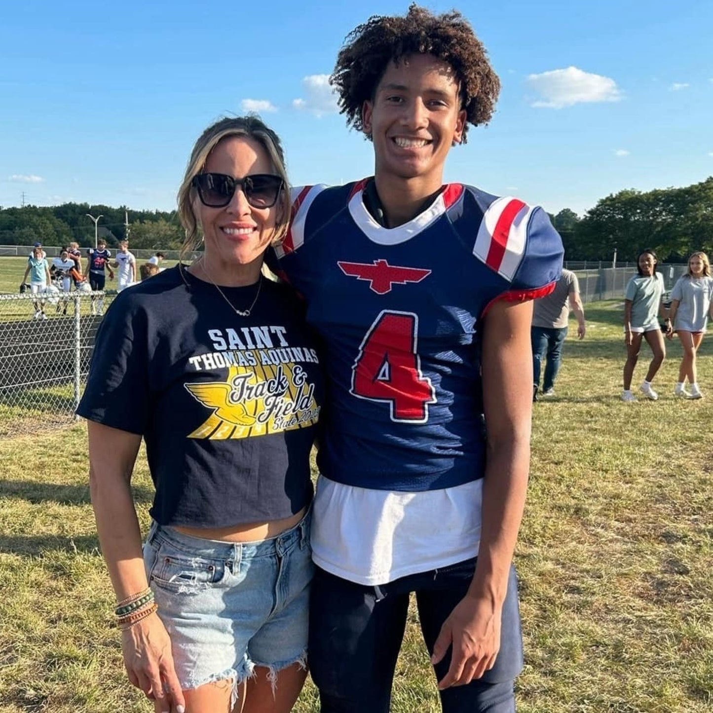Custom Football Jersey Earrings