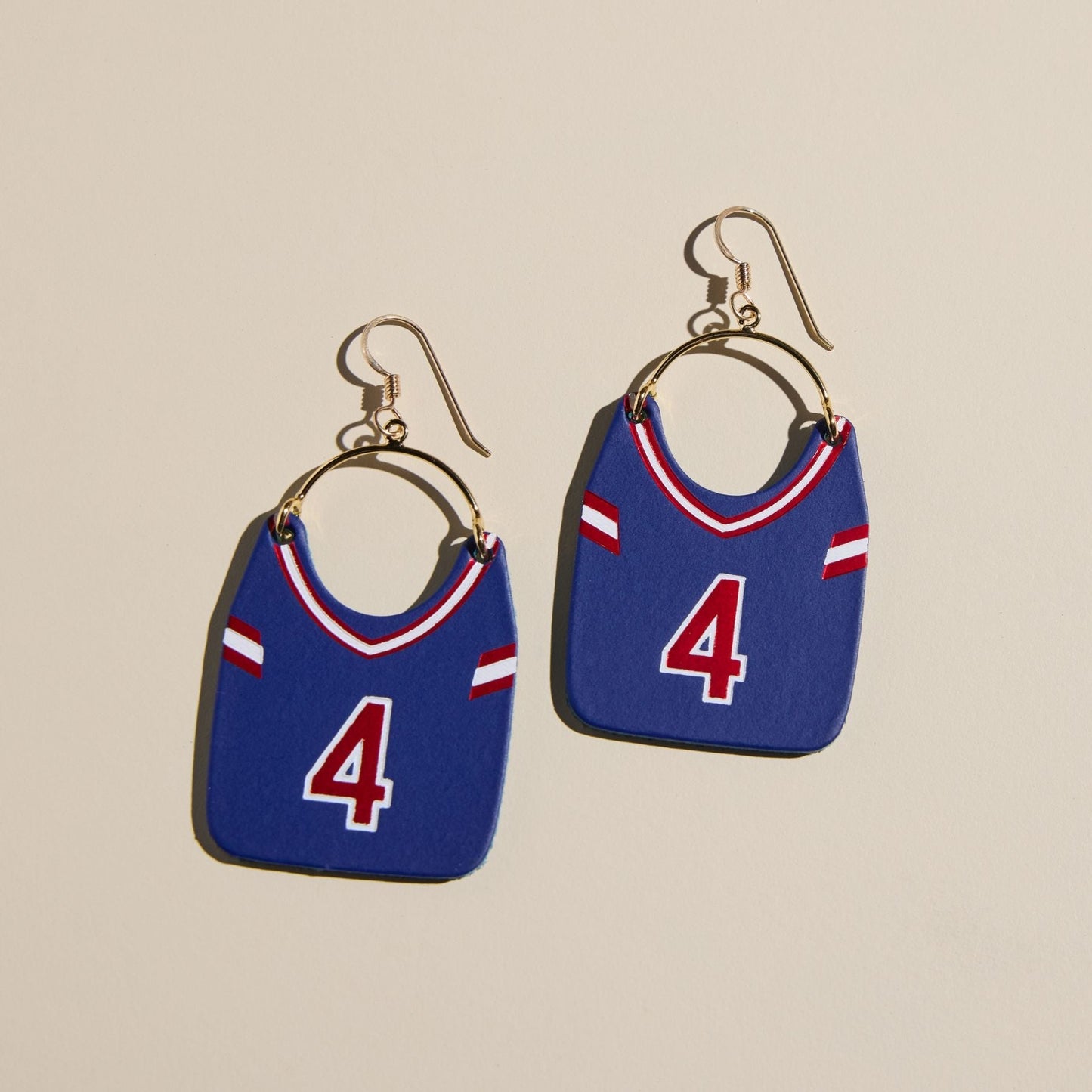 Custom Football Jersey Earrings