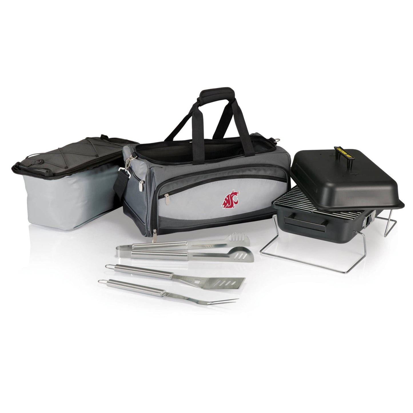 Washington State Cougars - Buccaneer Portable Charcoal Grill & Cooler Tote