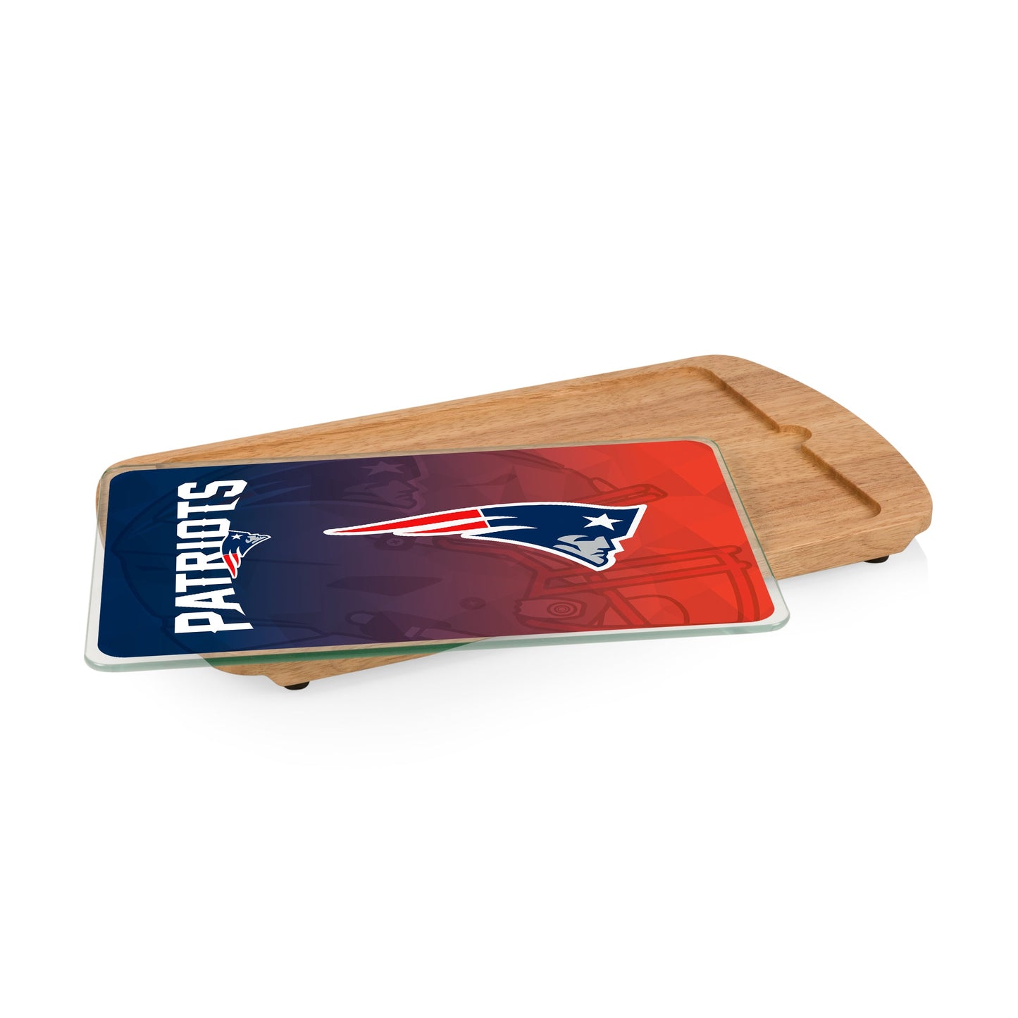New England Patriots - Billboard Glass Top Serving Tray