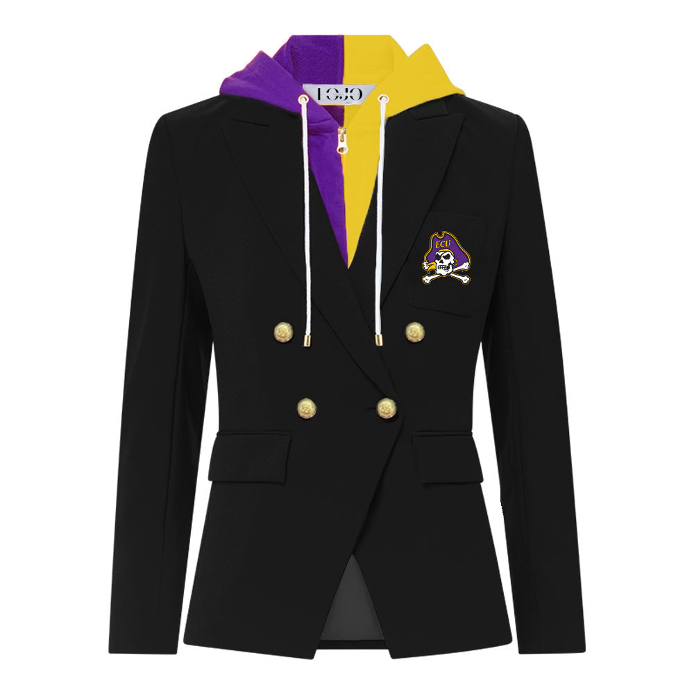 ECU Pirates Hooded Blazer Jacket