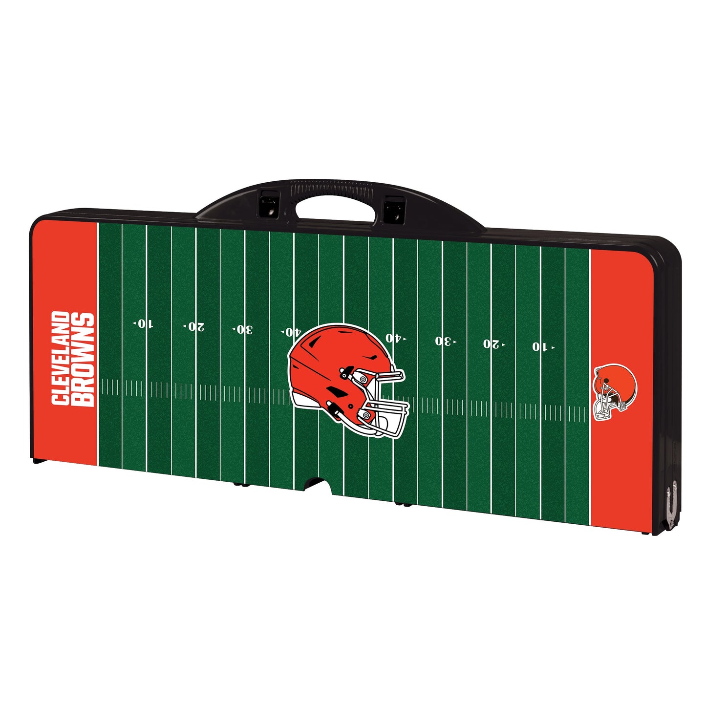 Cleveland Browns Football Field - Picnic Table Portable Folding Table with Seats