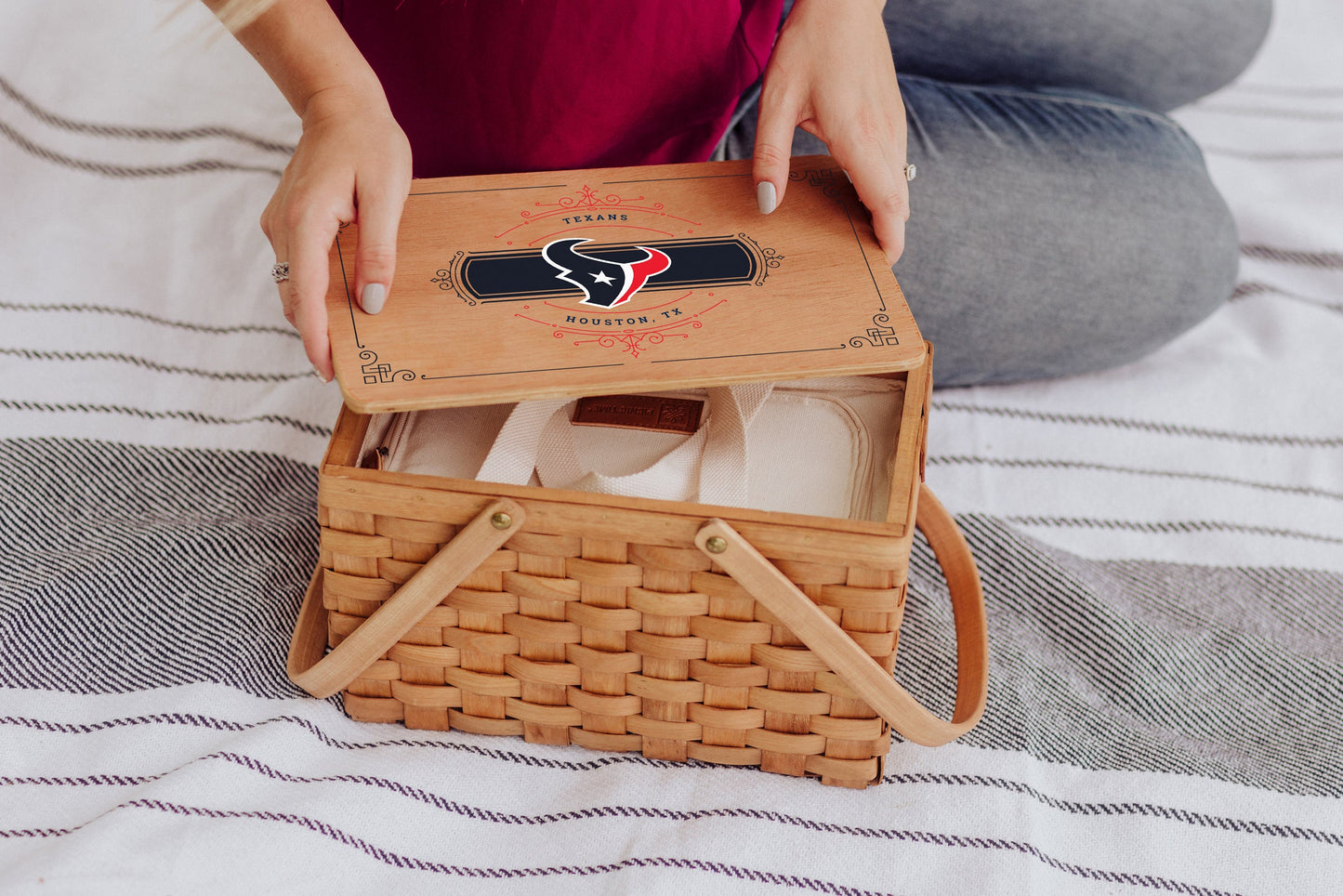 Houston Texans - Poppy Personal Picnic Basket