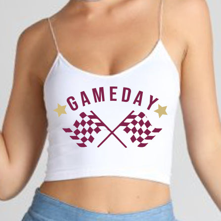 Garnet & Gold Game Day Spaghetti Strap Top